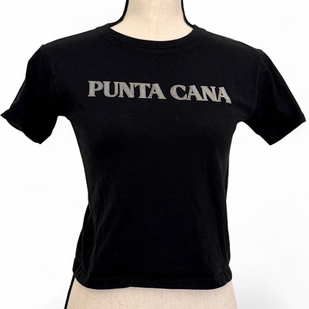 Punta Cana, Dominican Republic Black T-Shirt, Size S